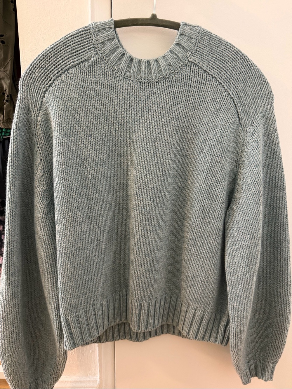 GAP Women's Crewneck Sweater in Dusty Blue